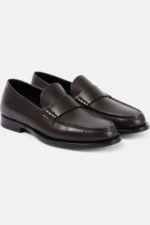 The Row Mocassins Novus en cuir