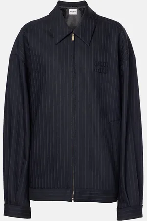 Miu Miu Veste en laine à logo