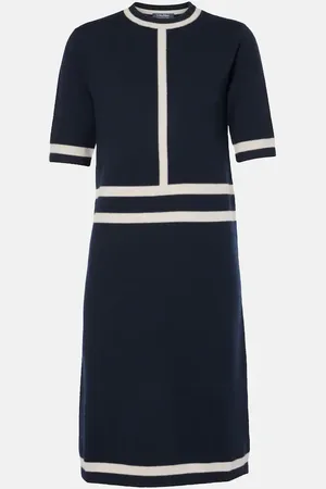 Max Mara Robe midi en laine mélangée