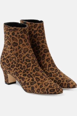 Manolo Blahnik Bottines Myconia imprimées en daim