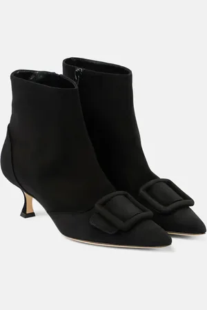 Manolo Blahnik Bottines Baylow en daim