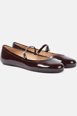 Gianvito Rossi Ballerines Carla en cuir verni