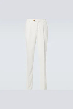 Brunello Cucinelli Pantalon slim en velours côtelé