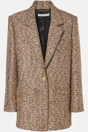 Alessandra Rich Blazer oversize en tweed