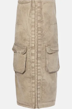 Y / PROJECT Jupe cargo Velcro en coton