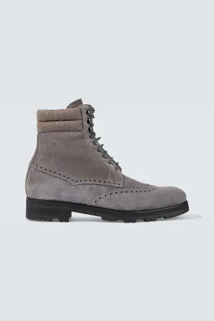 Manolo Blahnik Bottines Sapele en daim