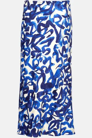 DRIES VAN NOTEN Jupe midi imprimée