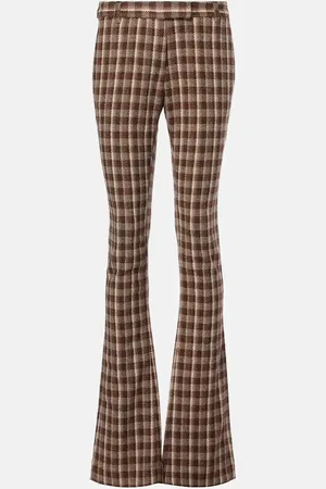 Acne Studios Pantalon flare à carreaux