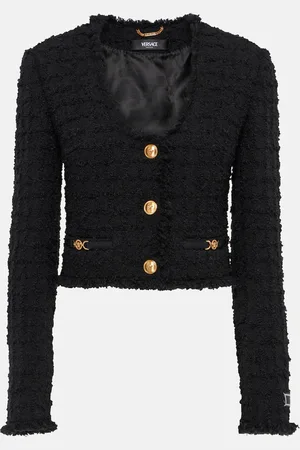 VERSACE Veste Heritage en tweed de laine mélangée