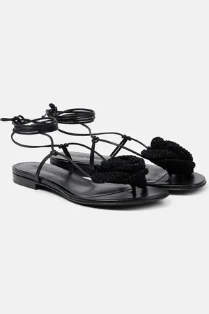 MAGDA BUTRYM Sandales en cuir à fleurs