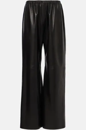 Nour Hammour Pantalon Olan en cuir