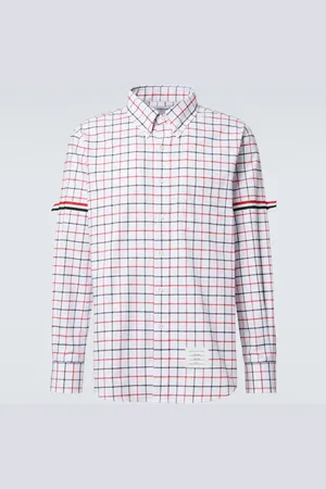 Thom Browne Chemise RWB Stripe en coton à carreaux