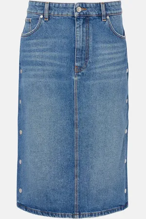 Stella McCartney Jupe crayon en denim à taille mi-haute