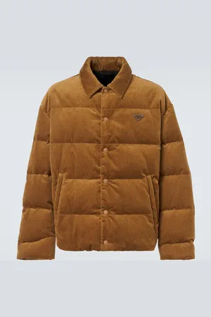 Prada Veste matelassée en velours côtelé de coton