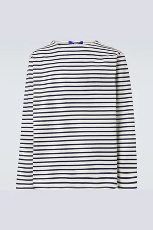 JUNYA WATANABE T-shirt rayé en coton mélangé