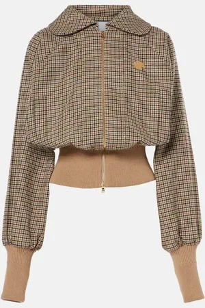 Patou Veste bomber en laine mélangée