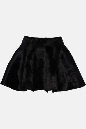 Alaïa Alaïa Mini-jupe évasée en laine mélangée
