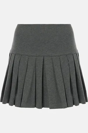 Norma Kamali Mini-jupe en coton mélangé