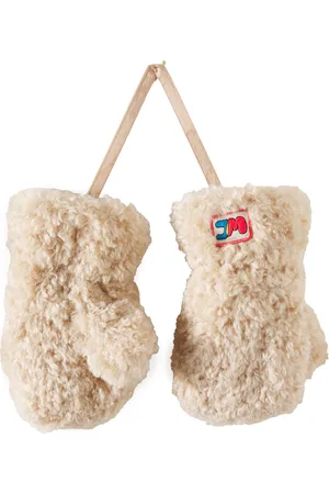 Jelly Mallow Moufles en fourrure synthétique à logo