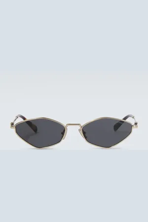 Miu Miu Lunettes de soleil ovales à logo