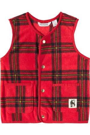 Mini Rodini Veste sans manches à carreaux