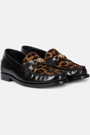 VERSACE Mocassins Medusa ‘95 à motif léopard