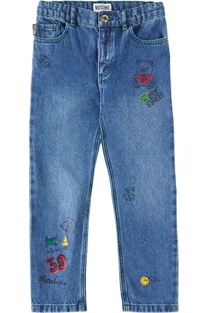 Moschino Jean droit Teddy Bear imprimé