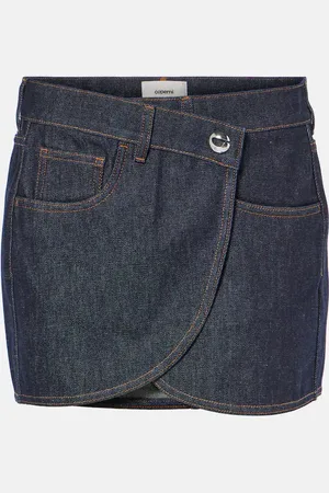 COPERNI Mini-jupe asymétrique en denim