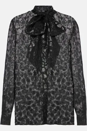 VERSACE Blouse en jacquard de satin