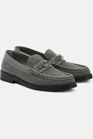 Jimmy Choo Mocassins Addie en feutre et cuir
