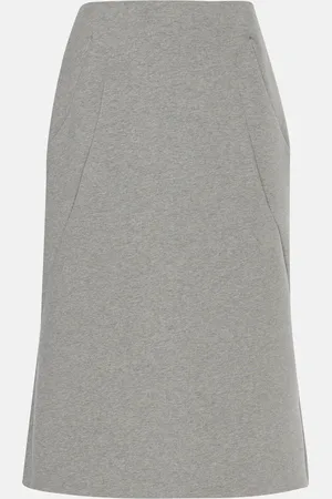 DRIES VAN NOTEN Jupe midi en coton mélangé