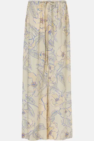 DRIES VAN NOTEN Pantalon ample à fleurs