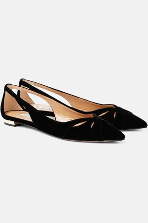 Aquazzura Ballerines Moves en velours