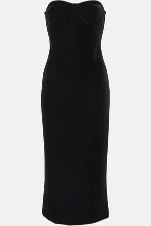 Sportmax Robe bustier en velours
