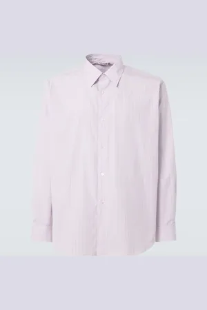Auralee Chemise en coton rayé