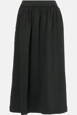 Velvet Jupe midi Sophia en coton mélangé