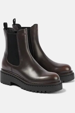 Prada Bottines Chelsea en cuir