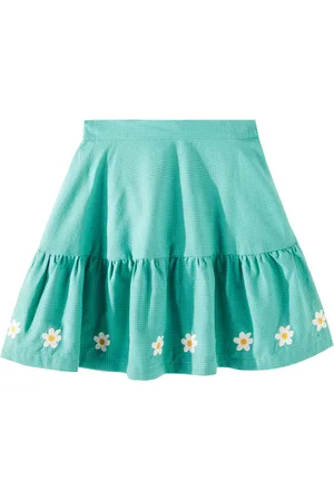 Tiny Cottons Jupe Daisies en coton à carreaux
