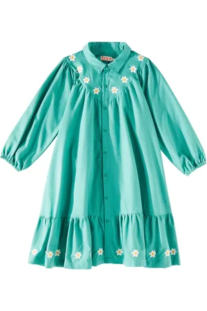 Tiny Cottons Robe Daisies en coton à carreaux