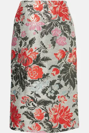 Carolina Herrera Jupe crayon en jacquard à fleurs
