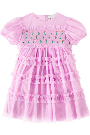 Stella McCartney Robe brodée en tulle