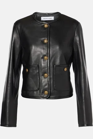 VERONICA BEARD Veste raccourcie Andrea en cuir