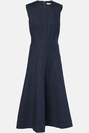 VERONICA BEARD Robe midi Karrigan en jean