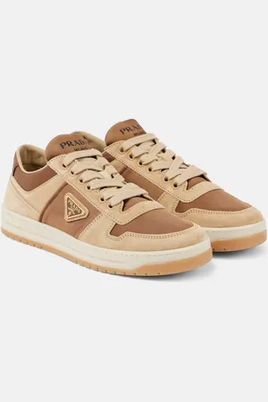 Prada Baskets Downtown en Re-Nylon et daim