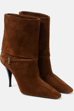 Saint Laurent Bottines Niki 90 en daim