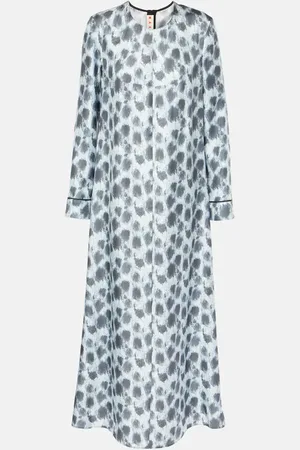 Marni Robe longue imprimée en soie