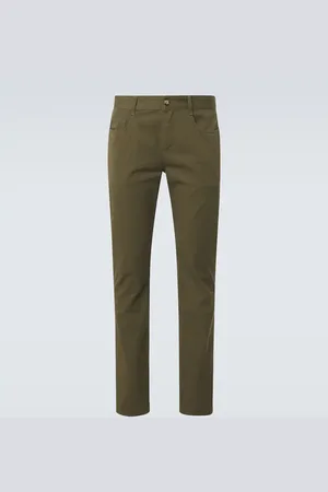 Saint Laurent Pantalon slim à taille mi-haute