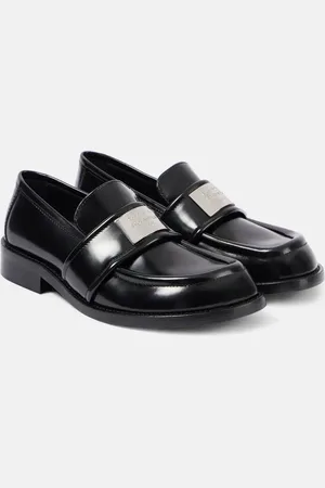 Acne Studios Mocassins en cuir à logo