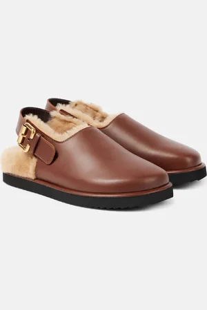 Chloé Chloé Mules Nil en cuir et shearling