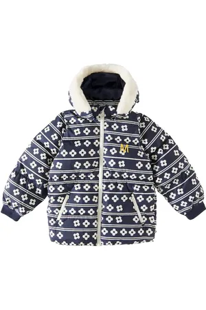 Mini Rodini Veste matelassée Flowers en fourrure synthétique